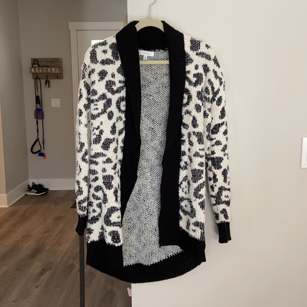 Animal printer cardigan